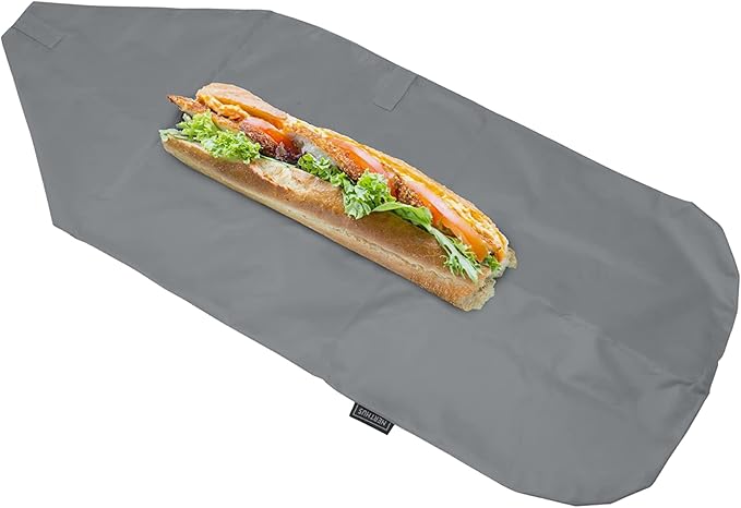 NERTHUS FIH 877 Reusable Adjustable Snack Bag Black, Ecological, Adaptable, Easy to Clean and Washable