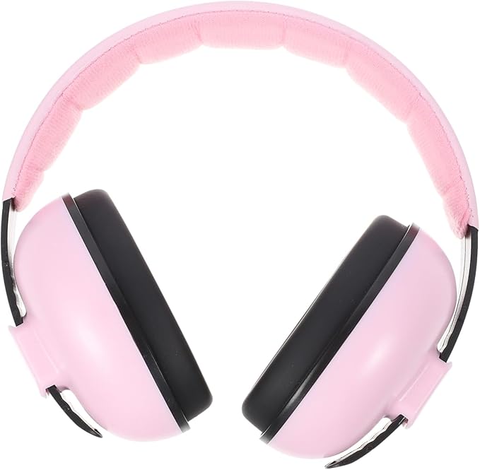 Milisten Baby Ear Protection Newborn Noise Reduction Earmuffs for Toddlers Children Kids Sleeping Hearing Damage Pink
