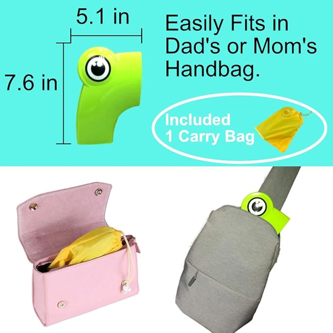 Travel Potty Seat for Toddler - Folding Toilet Seat Cover Travel Potty Training seat for Baby Boy Girl Toddler Kid Upgrade 6 Non Slip Pad FABUDERFUL