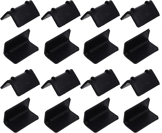 TEHAUX 100 Pcs Plastic Corner Guards 2.16X1.18X1.18 Inch Cargo Corner Protectors for Straps Edge Protection Load Securement Shipping Pallet