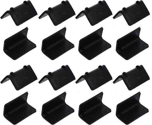 TEHAUX 100 Pcs Plastic Corner Guards 2.16X1.18X1.18 Inch Cargo Corner Protectors for Straps Edge Protection Load Securement Shipping Pallet