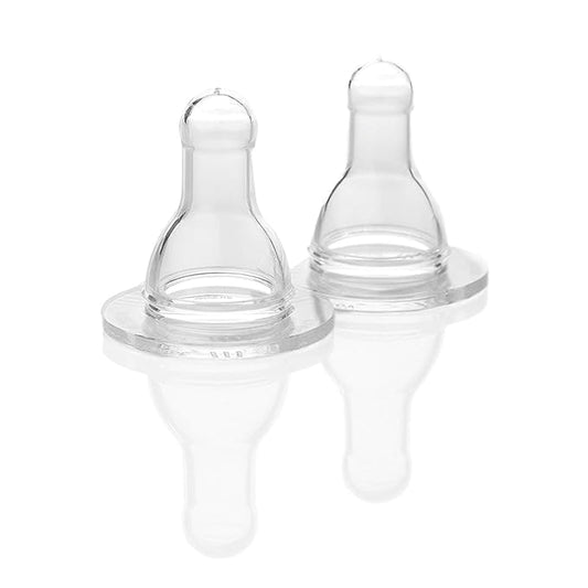 Lifefactory BPA-Free Stage Y (6+ Months) Silicone Nipples, 2-Pack