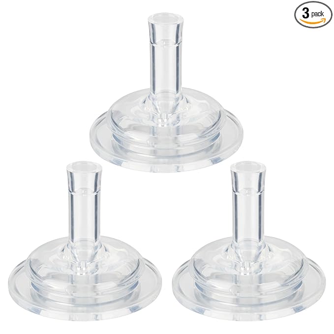 Straw Cup Nipples for Mam Baby Bottles, Soft 100% Silicone Sippy Straw Nipples, 8m+, Variable Flow, 3 Count
