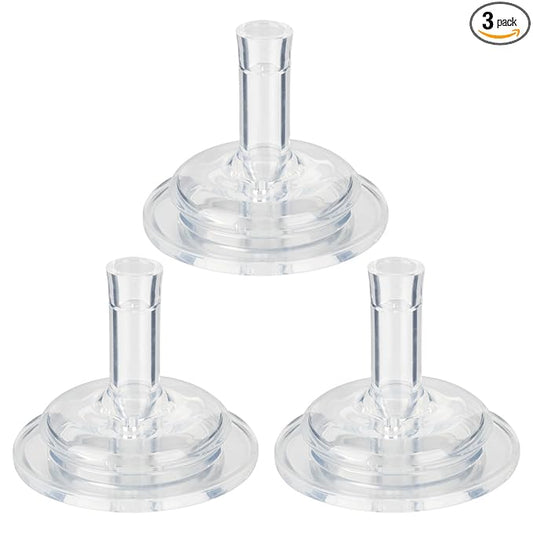 Straw Cup Nipples for Mam Baby Bottles, Soft 100% Silicone Sippy Straw Nipples, 8m+, Variable Flow, 3 Count