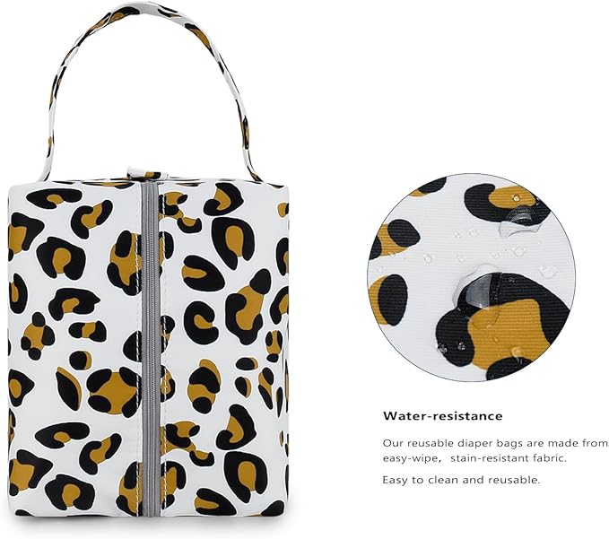 MOMIGO Wet Dry Bags for Baby Cloth Diapers - Waterproof Pod Hanging Diaper Bag Reusable, Washable for Baby Stroller, Diaper Bag, Breast Pump Parts, Travel Bag