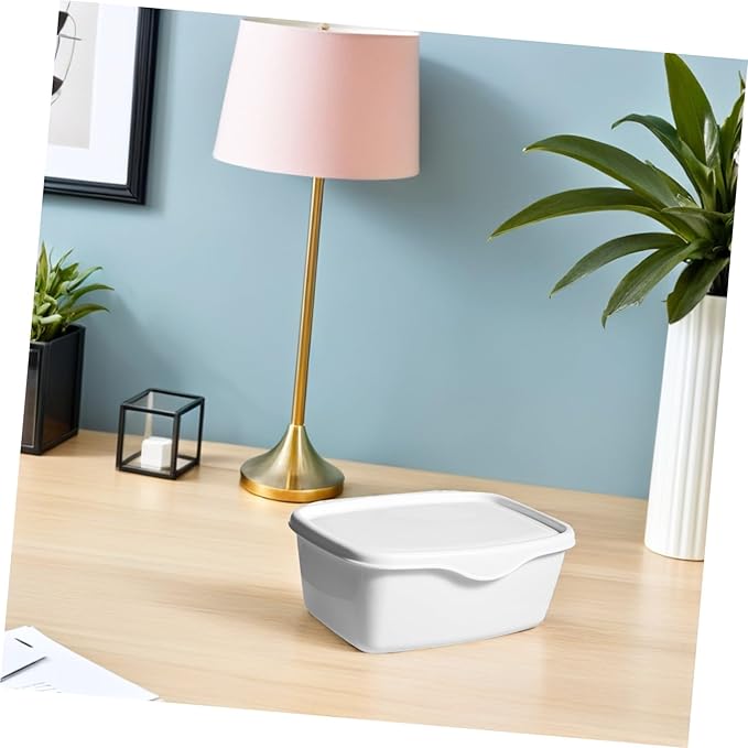 Babywipe Box Storage Box Desk Dispenser Container with Lid Wet Tissues Case Wipes Fresh Container Plastic White Case