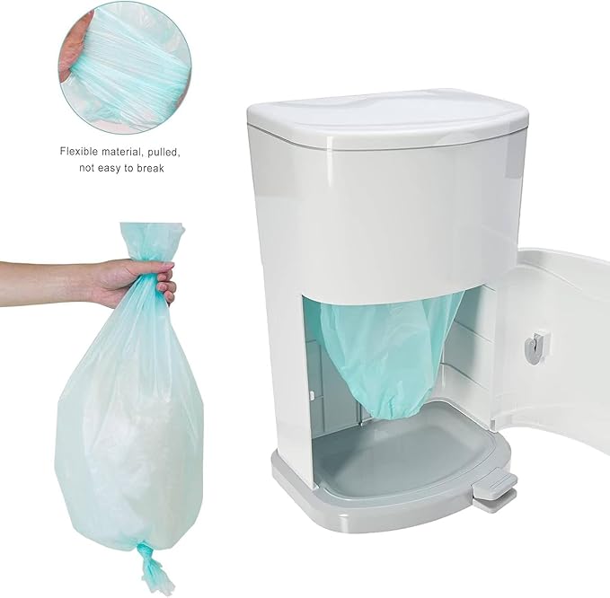 Adult Diaper Liner Refills, Compatible with Janibell Akord 280 Slim Model Pail, Odor-Seal Technology, Adult Diaper System, A Single Liner Pack Will Last Holds Up to 550 Diapers/Briefs, 8-Pack