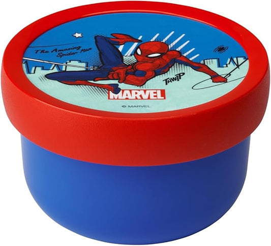 Mepal - Fruitbox Campus - Snack box for kids - Dishwasher and microwave safe - BPA free - 300 ml - Spiderman
