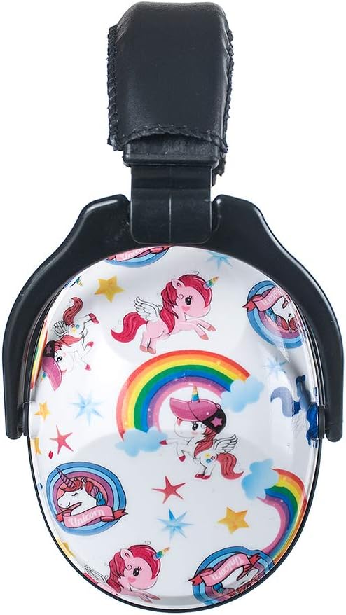 Kids Hearing Protection,25dB NRR Noise Reduction,Sound Proof for Kids,Toddler,Safety Earmuffs for Concert,Airplane,Autism,Monster Jam,Travel,School- Pink Unicorn