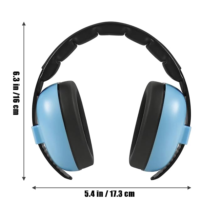 PandaEar Baby Ear Protection Noise Cancelling HeadPhones Ages 0-3 Years | Infant Hearing Protection Earmuffs -Blue