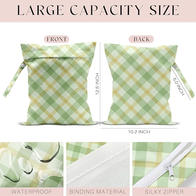 Wet Bag Wet Dry Bag for Swimsuit Travel Beach Pool Stroller Diapers Dirty Yoga Gym Clothes Waterproof Reusable
