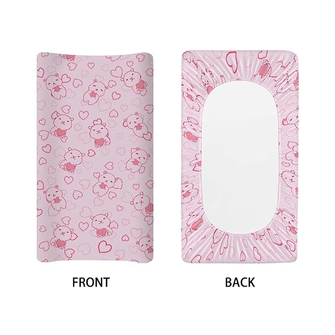 Capybara Changing Pad Cover for Baby Soft and Comfy Diaper Change Table Covers Breathable Baby Nursery Diaper Changing Pad Sheets Cute Nursery Decor