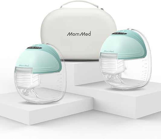 Wearable Breast Pumps (Model S21), Lightweight Rechargeable Electric Breast Pump with 3 Modes & 12 Suction Levels, Portable Breastfeeding Device with Carrying Case