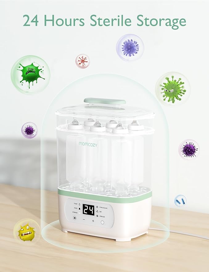Momcozy Sterilizer and Dryer & Momcozy Bottle Warmer