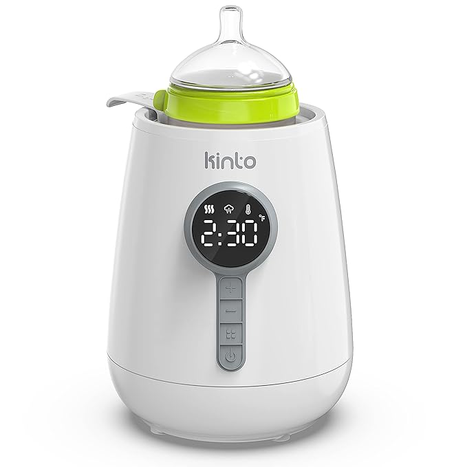 Baby Bottle Warmer for Breastmilk and Formula, Fast Bottle Warmer with Adjustable Timer, Keep Warm Mode, Breast Milk Defroster