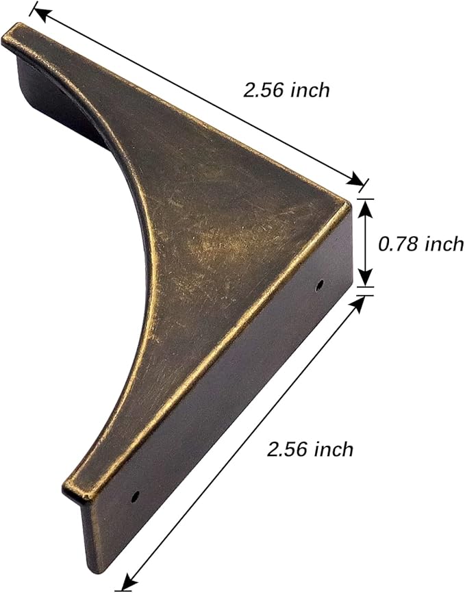 Box Edge Corner Guards Decorative Furniture Corner Protectors Edge Safety Protector Furniture Corner Bumpers Box Cabinet Case Edge Cover Home Hardware Accessories Pack of 4 Bronze
