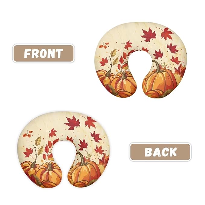 Classic Pumpkin Maple Nursing Pillow Cover Slipcover Soft and Comfortable Maternity Breastfeeding Newborn Infant Feeding Cushion Cover Machine Wash & Quick Dry