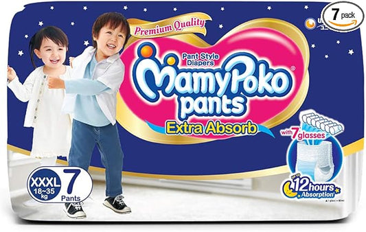 MamyPoko Pants Extra Absorb Diapers, XXXL (Pack of 7)