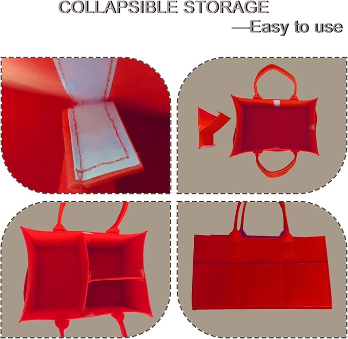 Baby Diaper Caddy is a versatile baby basket designed for nursery storage, car organization, and as a thoughtful gift for baby showers. Perfect for storing diapers and baby wipes. (Red)