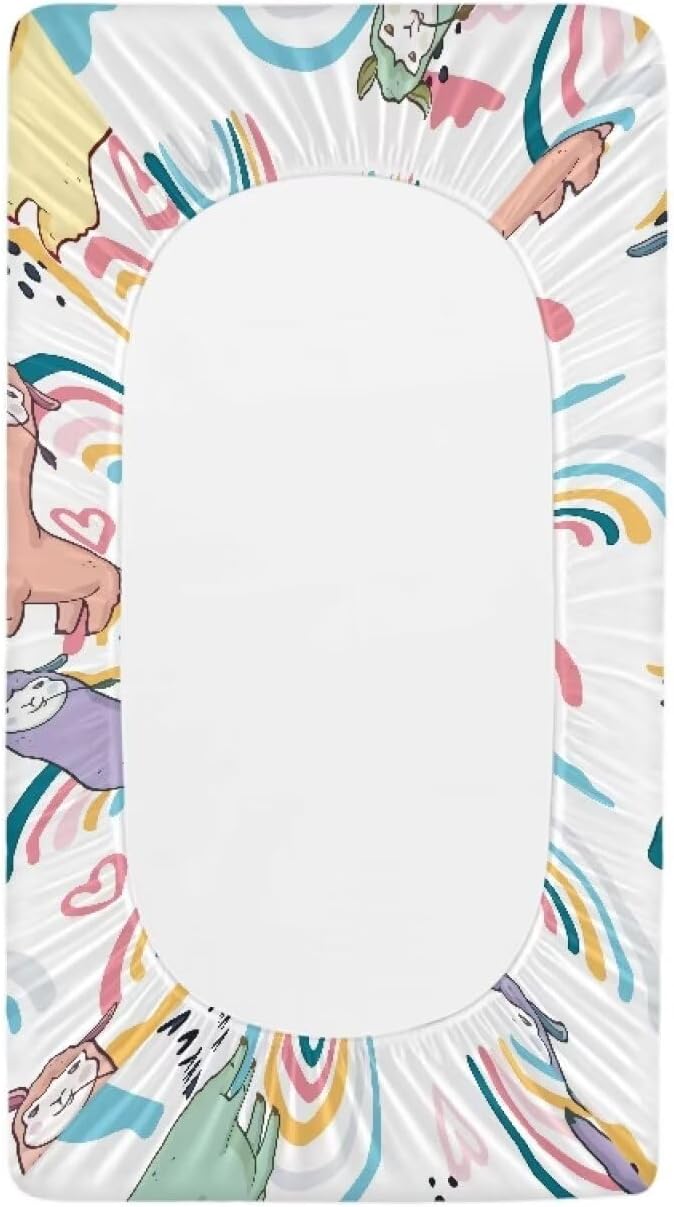 Alpaca Baby Changing Pad Cover Stain Resistant Waterproof Changing Table Cover Stretchy Breathable Diaper Changing Mat Cover Infant/Toddler