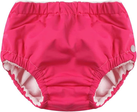 Baby Boys Girls Reusable Swim Diaper Washable Adjustable Bloomers Swimsuit Swimming Apparel