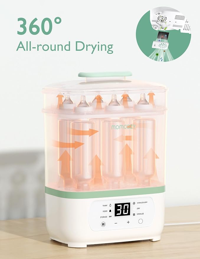Momcozy Sterilizer and Dryer & Momcozy Bottle Warmer