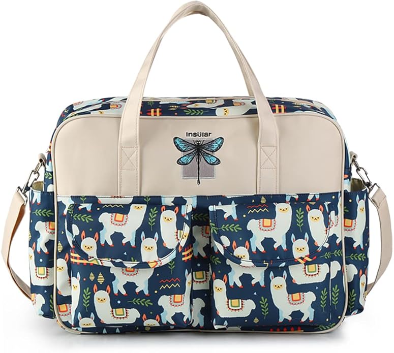 Kamay's Mummy Shoulder Bag Diaper Bag Chic Nappy Changing Bag Tote/Messenger Style Large with Changing Mat, Adjustable Straps
