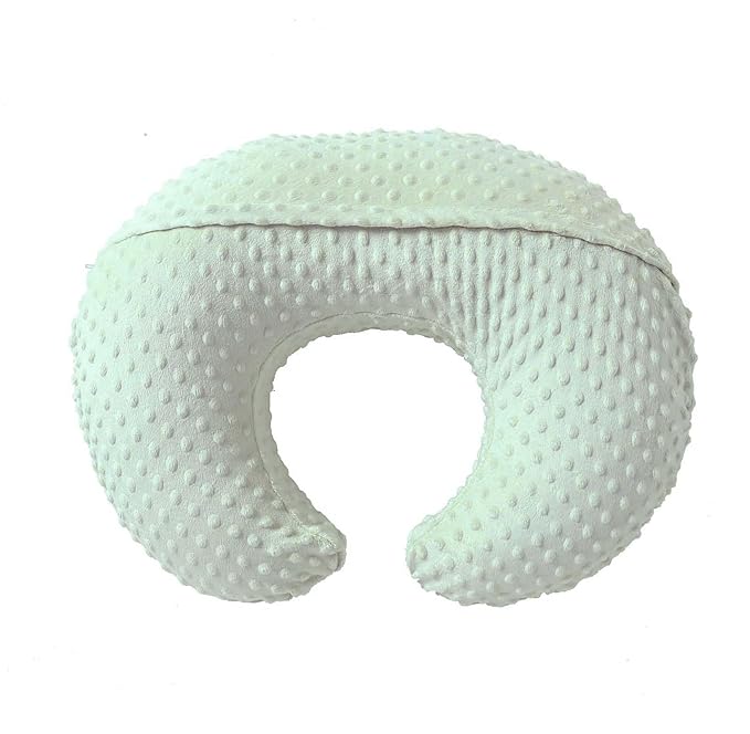 Nursing Pillow Cover Breastfeeding Pillow Cases Plush Dot Slipcover Pillow Sham (Green)