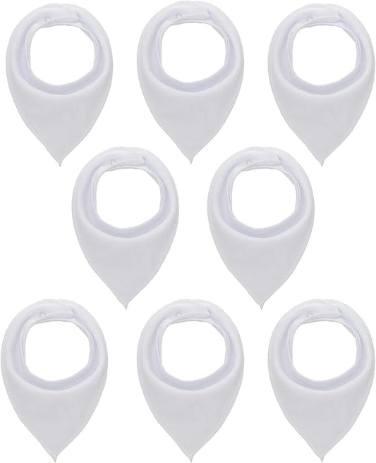 Maiwa Cotton Bandana Drool Bibs for Baby Girl Boys for Drooling and Teething for 8 Pack