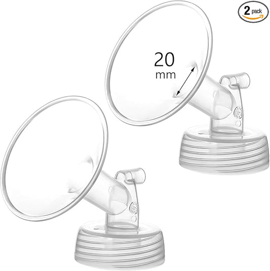 20mm Flange Compatible with Spectra S1 S2 9 Plus Synergy Gold Breastpump Replacement to Spectra Pump Parts and Flange; Not Original; Replaces Shield