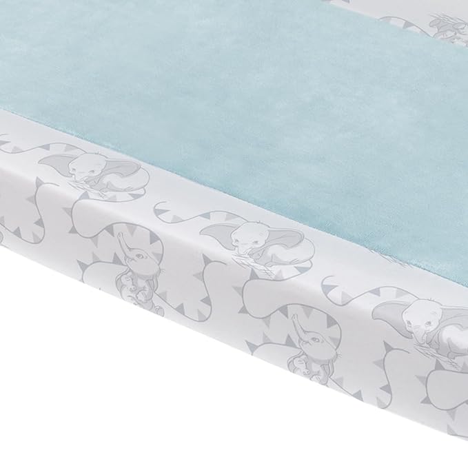Disney Dumbo Hello Baby Grey and White Super Soft Changing Pad Cover