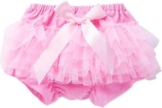 Infant Baby Girls Tutu Skirt Toddler Ruffled 𝐃iaper 𝐂overs Cute Lace Ruffled Tiered Bloomers Bubble Shorts Underwear