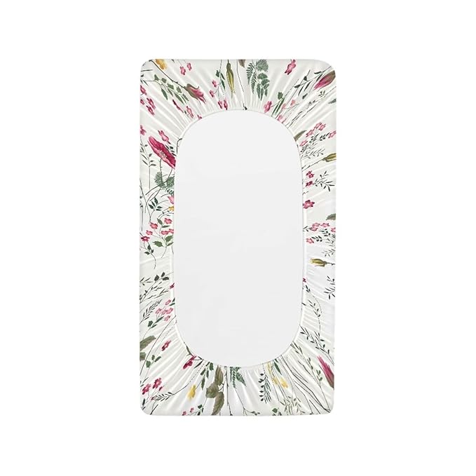Breathable Diaper Changing Pad Cover for Baby Girls and Boys, Soft Changing Table Sheets 16 * 32 Inches, Classic Flower