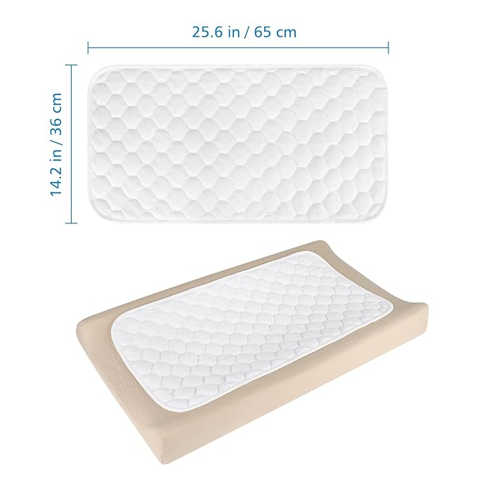 Accmor 3 Pack Waterproof Changing Pad Liners, Reusable Portable Diaper Changing Pad Covers