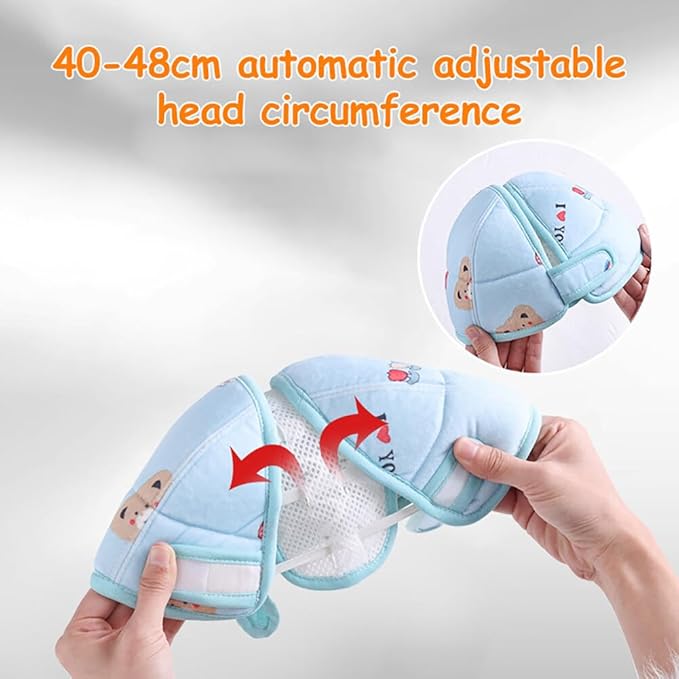 Baby Safety Helmet, Breathable Baby Head Protector for Crawling and Walking, Infant Soft Helmet Anti-Collision, Ultra-Lightweight, Expandable and Adjustable Thickened Toddler Headguard, Type 3