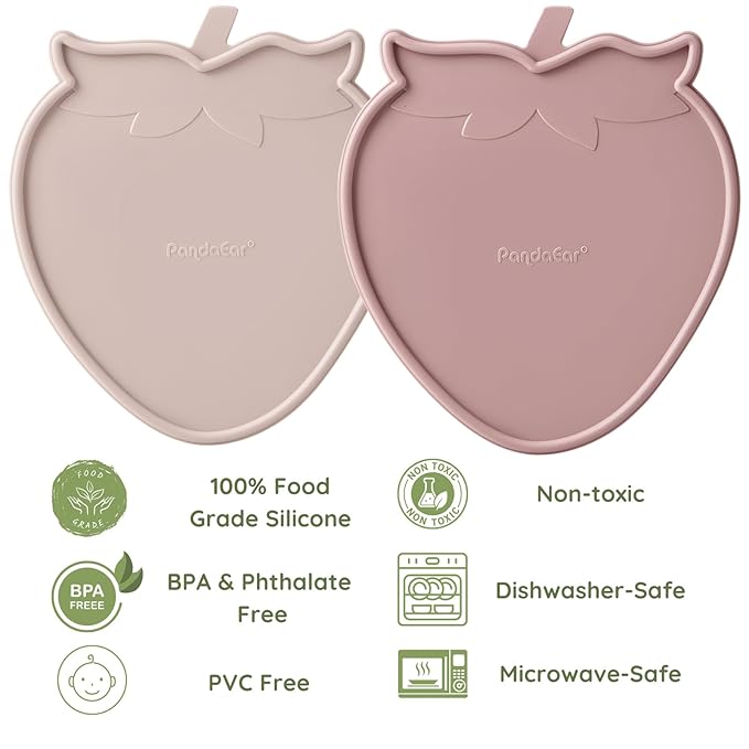 PandaEar 2 Pack Baby Breastmilk Popsicle Molds, Silicone Nibble Freezer Tray with Lid, Baby Fruit Food Feeder Teether Tray, 13 x 0.17 oz Baby Food Storage Container for Homemade Baby Food