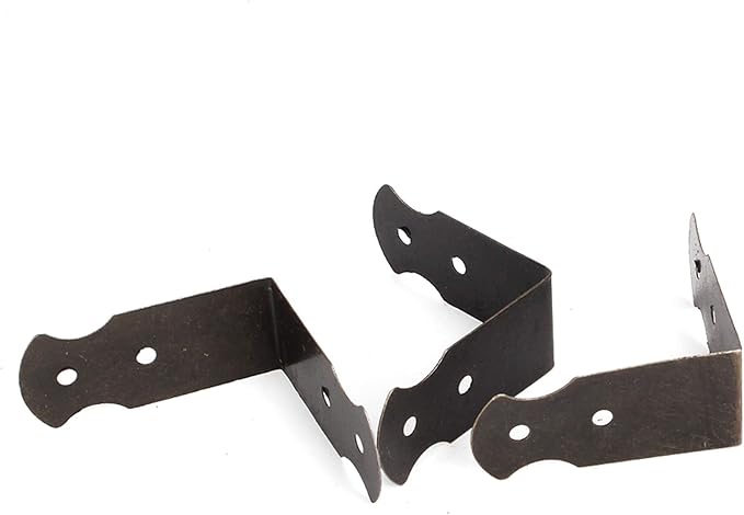 1.57x0.7 Antique Decorative Vintage Box Corner Guards Edge Cover Pack of 20