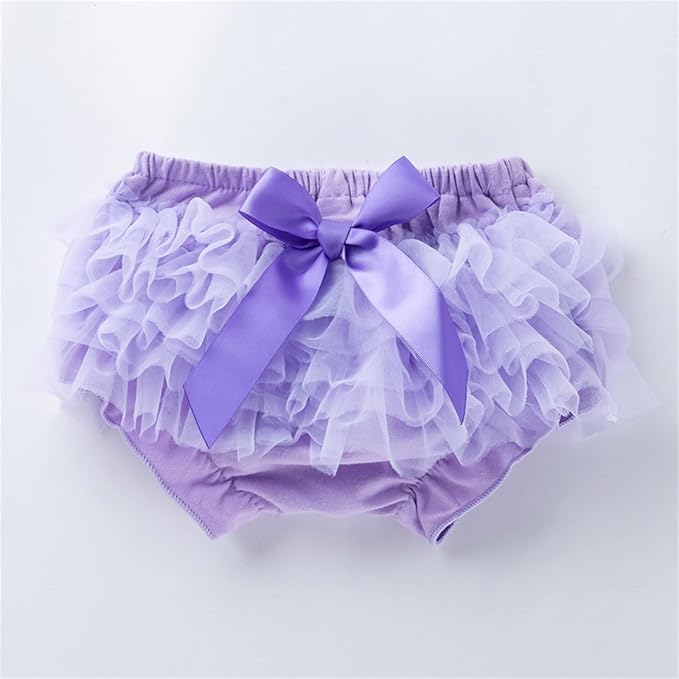 Infant Baby Girls Tutu Skirt Toddler Ruffled 𝐃iaper 𝐂overs Cute Lace Ruffled Tiered Bloomers Bubble Shorts Underwear