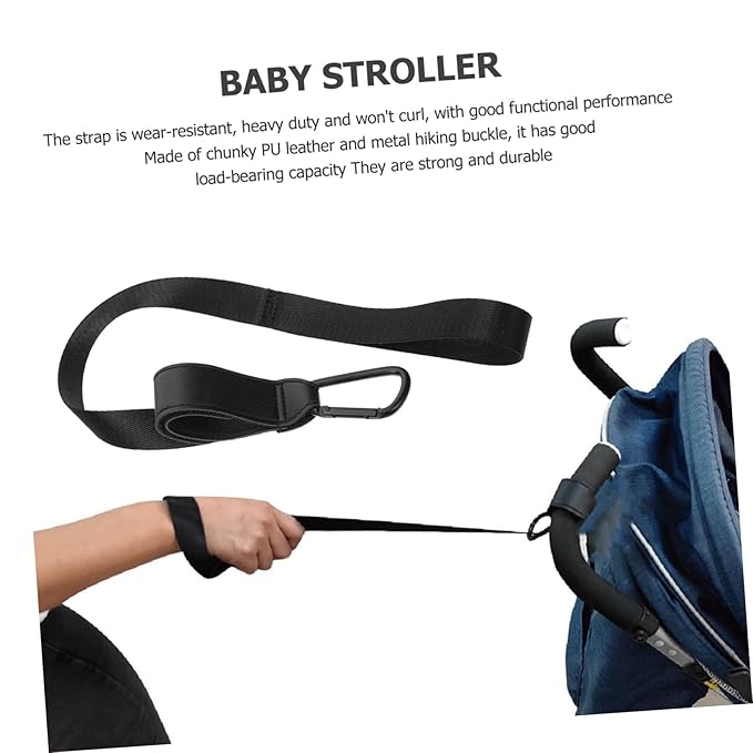 2 Pcs Stroller Safety Wrist Strap Stroller Straps Pram Short Leash Highchair Replacement Straps Pram Wrist Strap Baby Stroller Infant Carriers Wheelchair Trolley Newborn Polyester