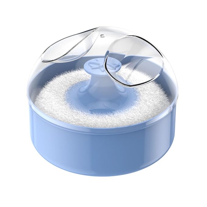 Powder Puff with Case Body Cosmetic Powder Puff Empty Loose Powder Box Container Body Powder Puff