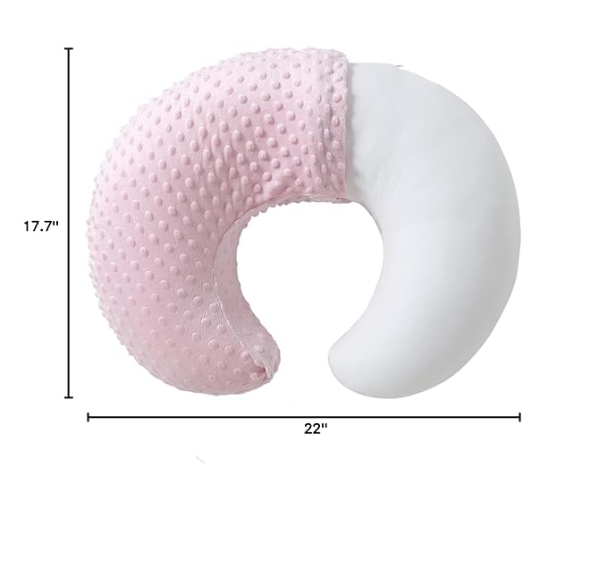 Nursing Pillow Cover, Breastfeeding Pillow Slipcover Snugly Fits for Nursing Pillow for Baby Boys and Girls, Premium Quality Microfiber, Ultra Soft Comfortable (Blushing Bride)