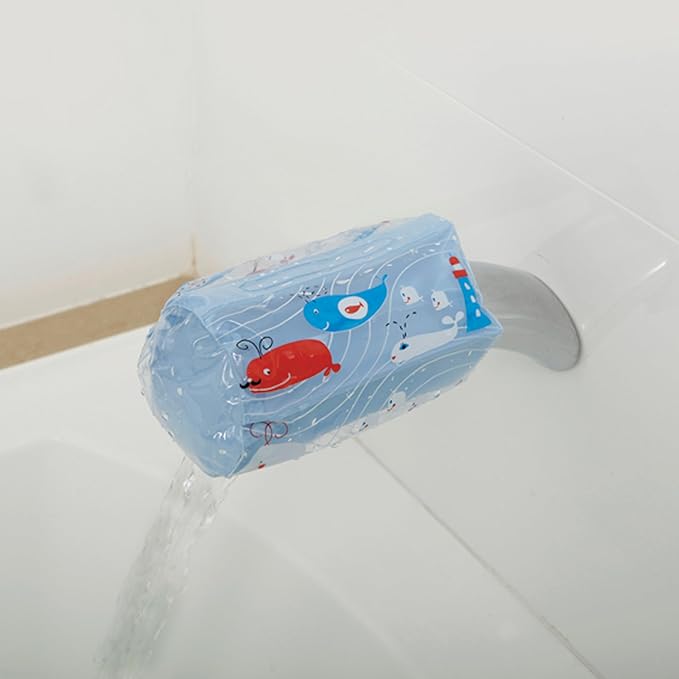Dreambaby Inflatable Bathtub Spout Cover - Baby Safety Bathroom Faucet Cover & Shower Knob Protection Guard