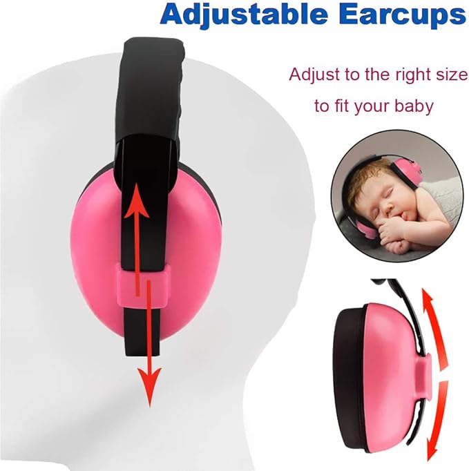 Solar-Power Baby Noise Cancelling Headphones, Ear Protection Earmuffs for 0-3 Years Kids