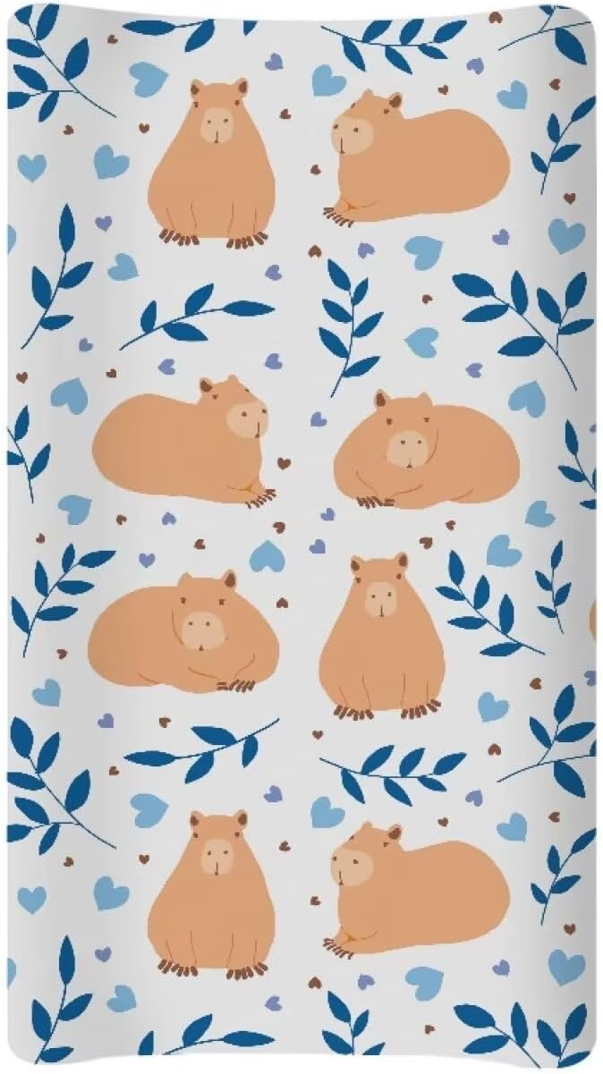 Guinea Pig Change Pad Covers Comfortable Baby Change Pad Sheet Non Slip Change Table Covers Fit for Most Rectangular Change Pad