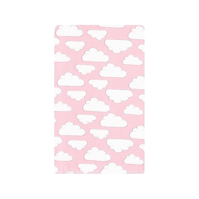 Hudson Baby Unisex Baby Cotton Flannel Burp Cloths 10-Pack, Girl New Elephant, One Size