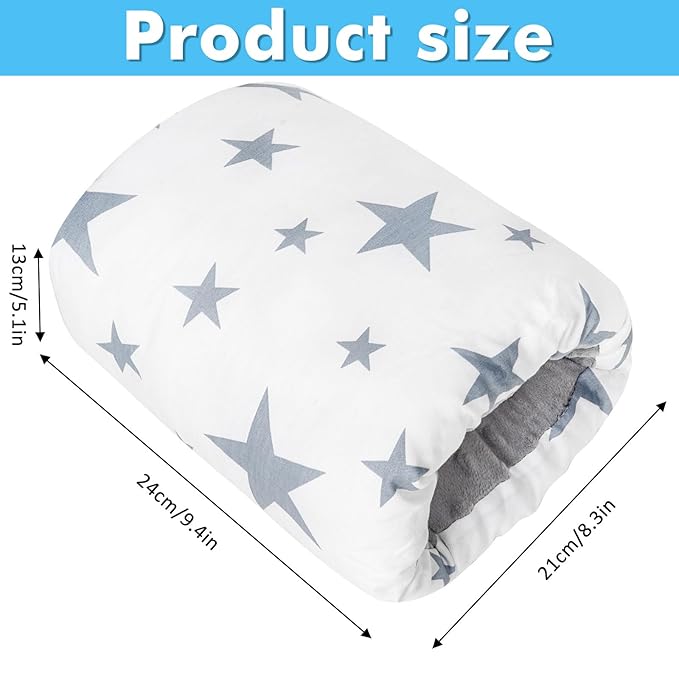 Baby Feeding Arm Pillow,Soft Cotton Bottle Nursing Arm Pillows for Newborn,Breastfeeding Pillows for More Support for Mom and Baby,Portable and Washable,Ergonomic Nursing Essentials(Pentagram)