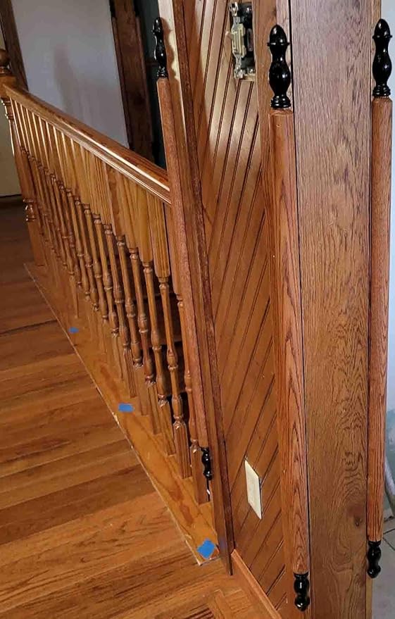 Highland Manor Wood Products Round Traditional Corner Guard Both Ends Turned - 32" Tall x 1 3/8" Wide (1 Guard) (Cherry)