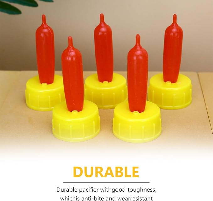 Goat Nipple and Bottles Set, 4PCS Small Animal Milk Drink Nipple and 400 ml Lamb Feeding Bottle Kit for Feeding Sheep Goat Lamb Puppy(4 Bottles& 12 Nipples)