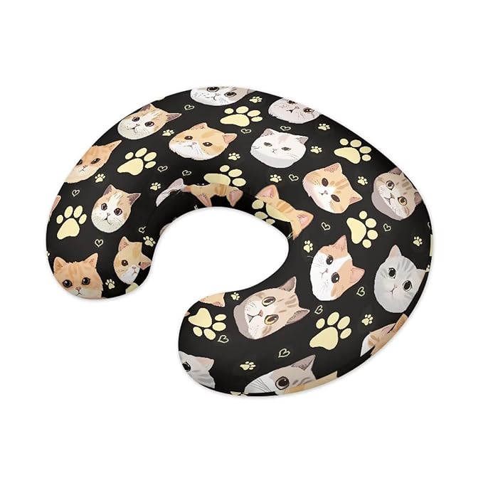 Cute Cats Nursing Pillow Cover, Fits The Original Support for Breastfeeding, Bottle Feeding, and Bonding Ultra Soft Comfortable Slipcover for Baby Girl and Boy