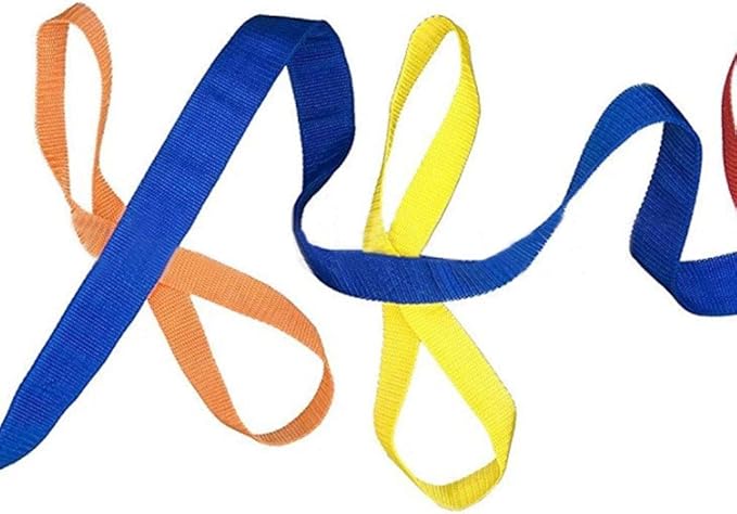 KIKIGOAL Children's Walking Ropes for Preschool Daycare School Kids Outdoor Colorful Handles For Up To 12 Children 2 Teachers (Handle style)